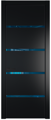 23PE Зеркало Blue Блэк Черный матовый RAL9005 